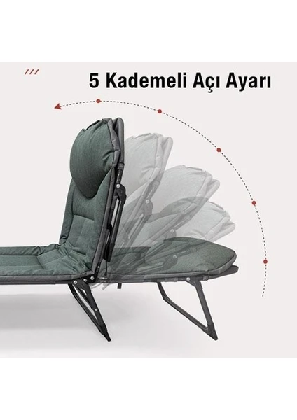 5 Kademeli Kampet – Kamp Yatağı - Şezlong